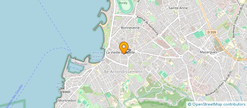 localisation de l'entreprise SCI DU 125 RUE DU ROUET à MARSEILLE