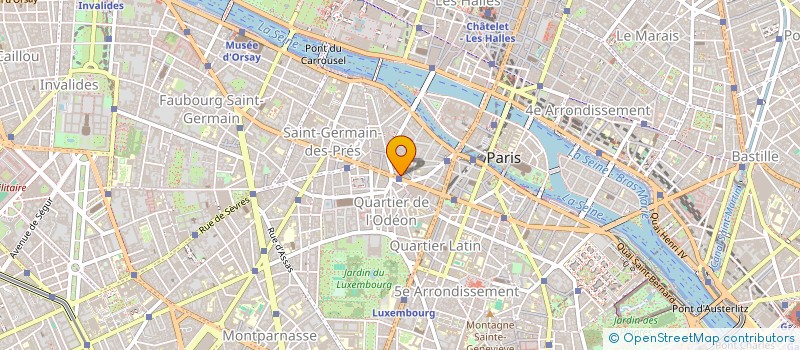 localisation de l'entreprise SCI DU 128 BOULEVARD SAINT GERMAIN - ODEON  PARIS