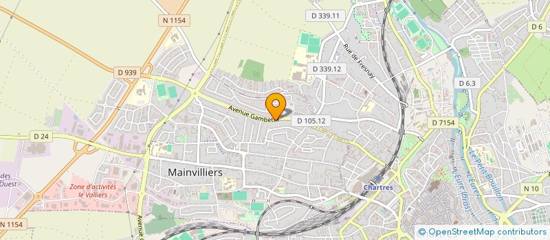 localisation de l'entreprise SCI DU 12BIS RUE GAMBETTA à MAINVILLIERS