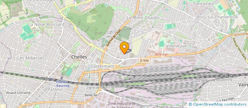 localisation de l'entreprise SCI DU 13-12  CHELLES