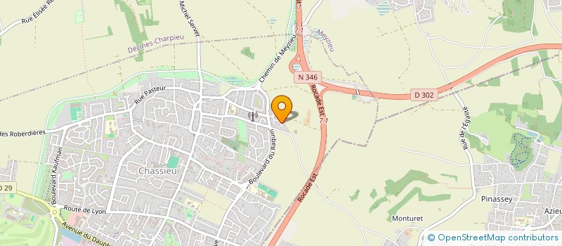 localisation de l'entreprise SCI DU 13-15 PIERRE SEMARD  CHASSIEU