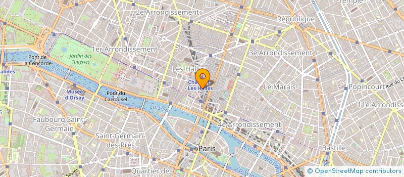 localisation de l'entreprise SCI DU 13-15 RUE DE LA FERRONNERIE à PARIS