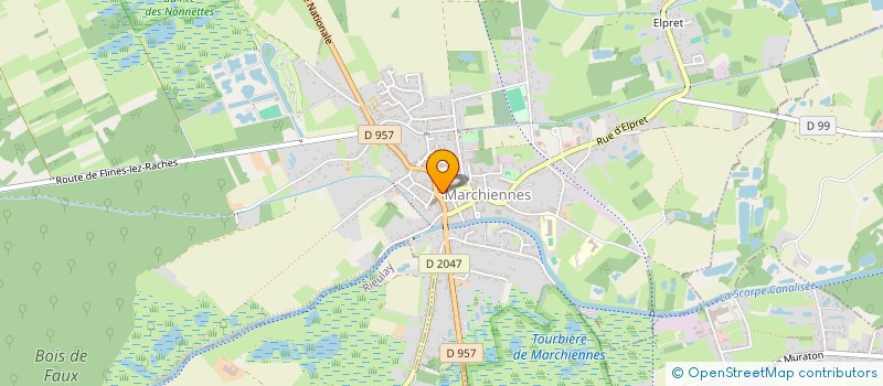 localisation de l'entreprise SCI DU 13  MARCHIENNES