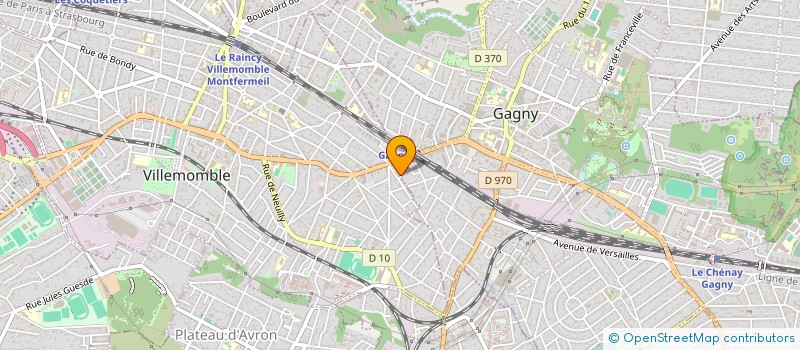 localisation de l'entreprise SCI DU 13 A 19 RUE DU CHATEAU  GAGNY