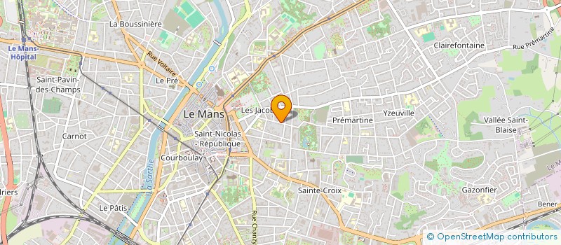 localisation de l'entreprise SCI DU 13 AVENUE BOLLEE  LE MANS