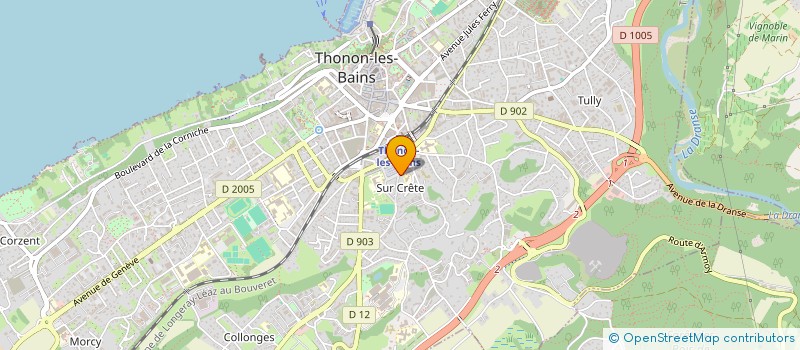 localisation de l'entreprise SCI DU 13 AVENUE DE LA DRANSE  THONON-LES-BAINS