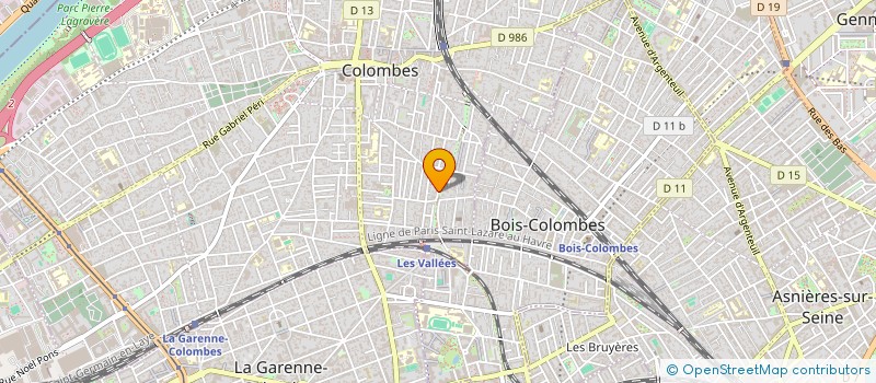 localisation de l'entreprise SCI DU 13 AVENUE DES MONTS CLAIRS à COLOMBES