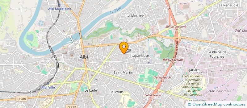 localisation de l'entreprise SCI DU 13 AVENUE FRANCOIS VERDIER à ALBI
