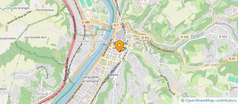 localisation de l'entreprise SCI DU 13 COURS ROMESTANG  VIENNE