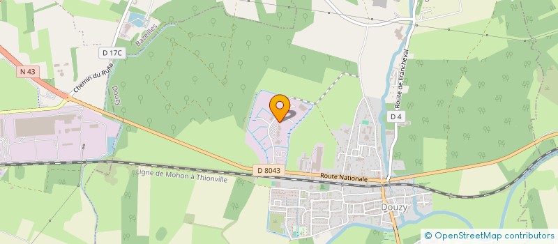 localisation de l'entreprise SCI DU 13 ET 15, RUE DES NATIONS  DOUZY