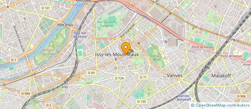 localisation de l'entreprise SCI DU 13 GEORGES BOUZERAIT à ISSY-LES-MOULINEAUX
