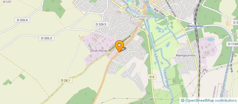 localisation de l'entreprise SCI DU 13 LES JUBELINES à MAINTENON