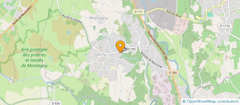 localisation de l'entreprise SCI DU 13 MARS  MONTAGNY