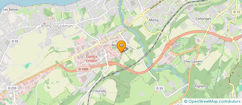 localisation de l'entreprise SCI DU 13 NOVEMBRE à THONON-LES-BAINS