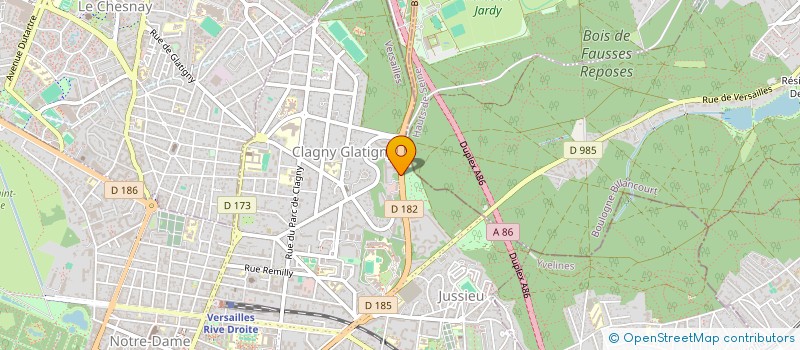 localisation de l'entreprise SCI DU 13 PERSHING à VERSAILLES