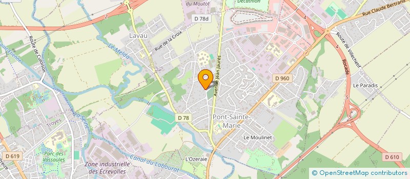 localisation de l'entreprise SCI DU 13 PL JEAN JAURES  PONT-SAINTE-MARIE