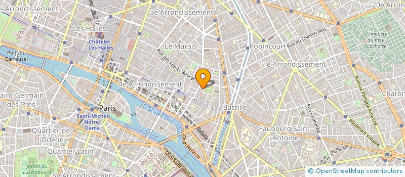 localisation de l'entreprise SCI DU 13 PLACE DES VOSGES  PARIS