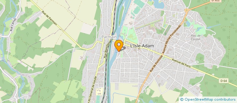 localisation de l'entreprise SCI DU 13 QUAI DE L'OISE à L'ISLE-ADAM