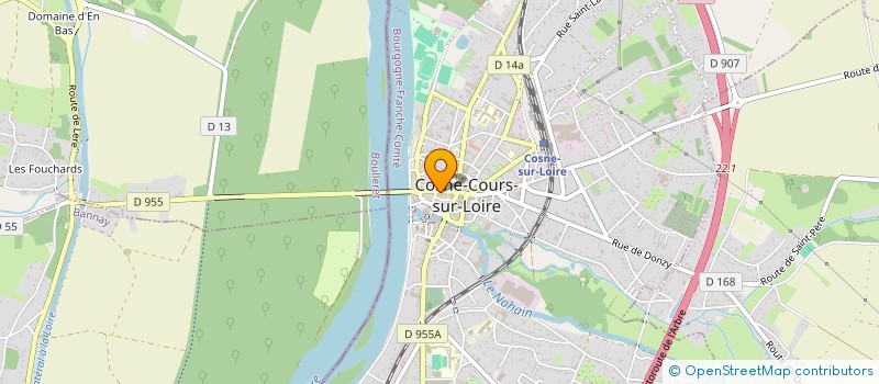 localisation de l'entreprise SCI DU 13 R DU GENERAL DE GAULLE à COSNE COURS SUR LOIRE