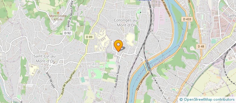 localisation de l'entreprise SCI DU 13 RUE AMPERE  COLLONGES AU MONT D'OR