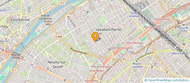 localisation de l'entreprise SCI DU 13 RUE ARISTIDE BRIAND à LEVALLOIS-PERRET