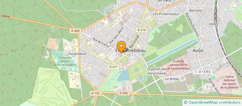 localisation de l'entreprise SCI DU 13 RUE DE FRANCE à FONTAINEBLEAU