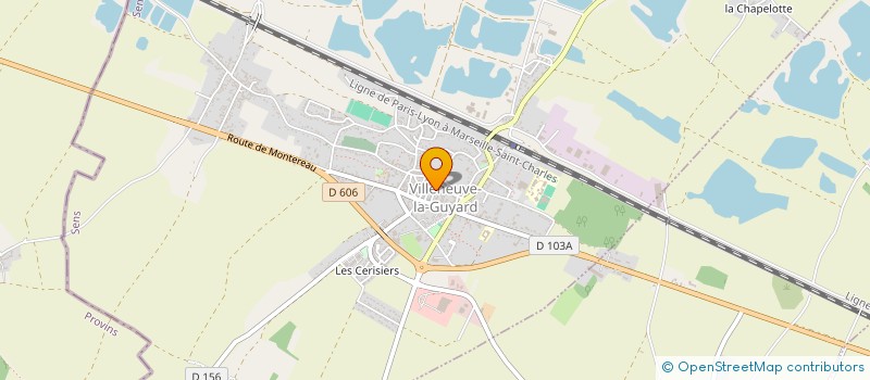 localisation de l'entreprise SCI DU 13 RUE DE L'HOTEL DE VILLE  VILLENEUVE-LA-GUYARD