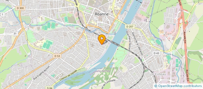 localisation de l'entreprise SCI DU 13 RUE FELIX PYAT  ROANNE