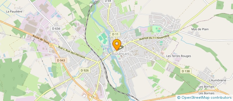 localisation de l'entreprise SCI DU 13 RUE GRANDE à BUZANCAIS