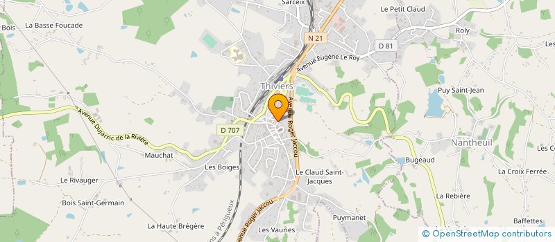 localisation de l'entreprise SCI DU 13 RUE LAMY  THIVIERS