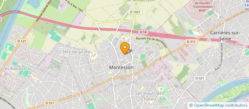 localisation de l'entreprise SCI DU 13 RUE MARTIAL MARIGNE  MONTESSON