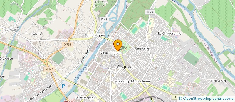 localisation de l'entreprise SCI DU 13 RUE SAINT MATHIAS à COGNAC