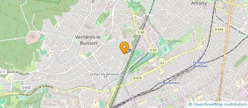 localisation de l'entreprise SCI DU 13 RUE SAINT PIERRE à VERRIERES-LE-BUISSON