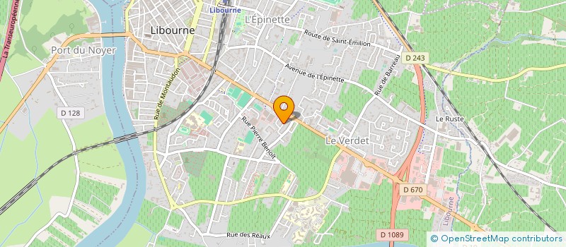 localisation de l'entreprise SCI DU 13 RUE ST EXUPERY  LIBOURNE