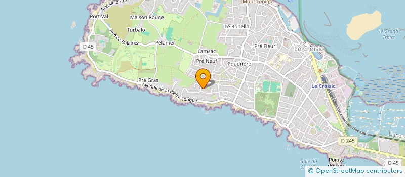 localisation de l'entreprise SCI DU 13 SAVINE  LE CROISIC