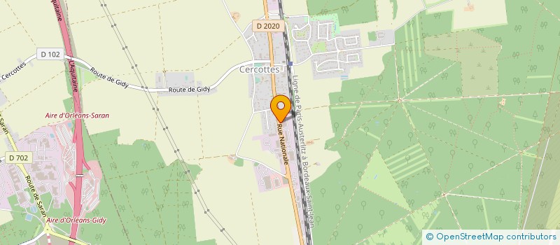 localisation de l'entreprise SCI DU 130 RN 20  CHEVILLY