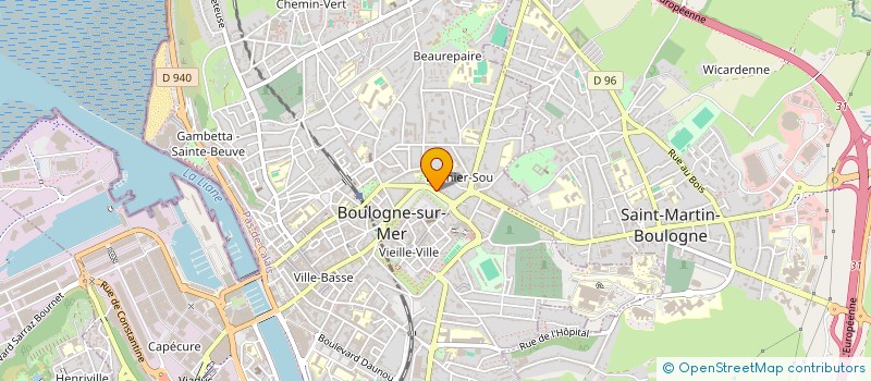localisation de l'entreprise SCI DU 131 RUE DU MONT NEUF à BOULOGNE-SUR-MER