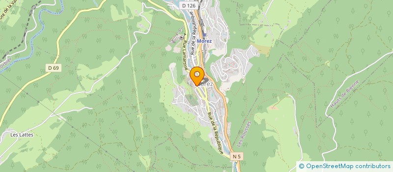 localisation de l'entreprise SCI DU 132  LES ROUSSES