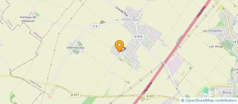 localisation de l'entreprise SCI DU 132 BD CHATEAUDUN à VILLORCEAU
