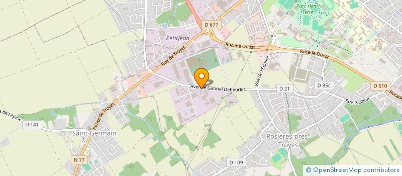 localisation de l'entreprise SCI DU 133  ROSIERES PRES TROYES