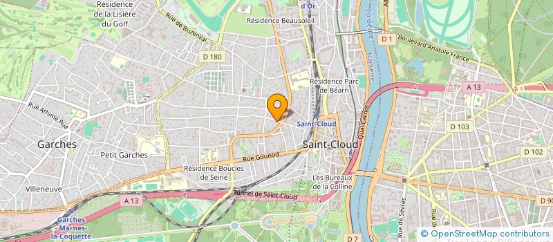 localisation de l'entreprise SCI DU 133 ROUTE NATIONALE 7 à SAINT-CLOUD