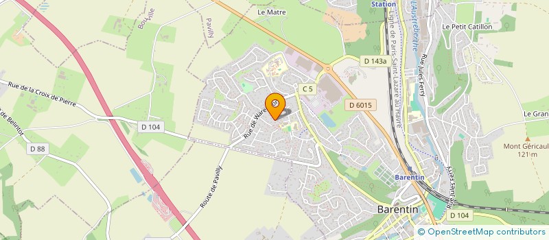 localisation de l'entreprise SCI DU 135  BARENTIN