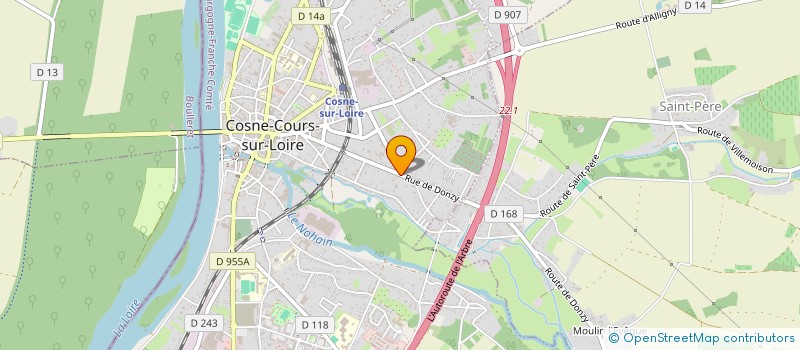 localisation de l'entreprise SCI DU 138 R DE DONZY à COSNE-COURS-SUR-LOIRE