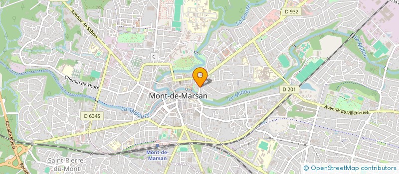 localisation de l'entreprise SCI DU 13B BD DE TASSIGNY  MONT-DE-MARSAN