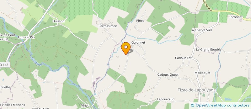 localisation de l'entreprise SCI DU 14  TIZAC-DE-LAPOUYADE