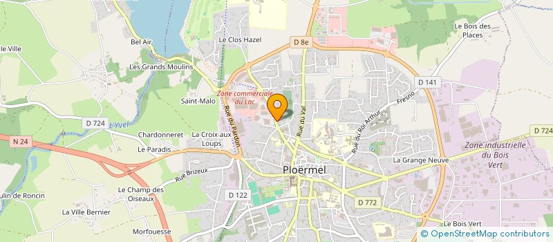 localisation de l'entreprise SCI DU 14  PLOERMEL