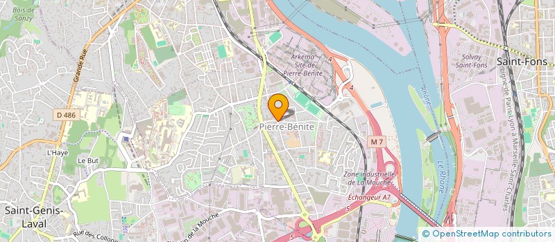 localisation de l'entreprise SCI DU 14 AOUT  OULLINS-PIERRE-BENITE