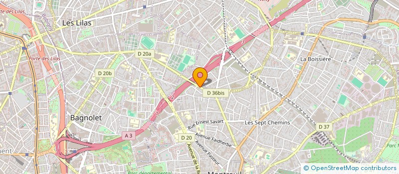 localisation de l'entreprise SCI DU 14 AV DES ROSES à MONTREUIL