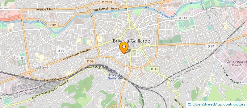 localisation de l'entreprise SCI DU 14 AV JEAN JAURES  BRIVE-LA-GAILLARDE