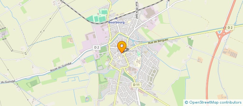 localisation de l'entreprise SCI DU 14 BIS RUE CARNOT  BOURBOURG